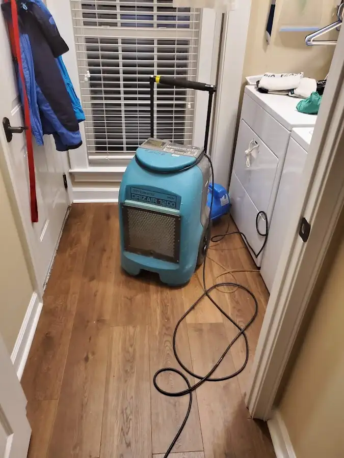 Commercial dehumidifier deployed for Flood Damage Cleanup in Jonesboro